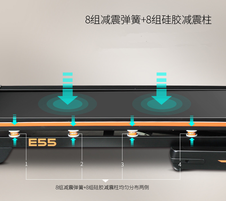 British Pais E55 tập thể dục đa chức năng máy chạy bộ điện mô hình hộ gia đình im lặng gấp máy chạy bộ thể thao trong nhà - Máy chạy bộ / thiết bị tập luyện lớn máy chạy bộ giá rẻ