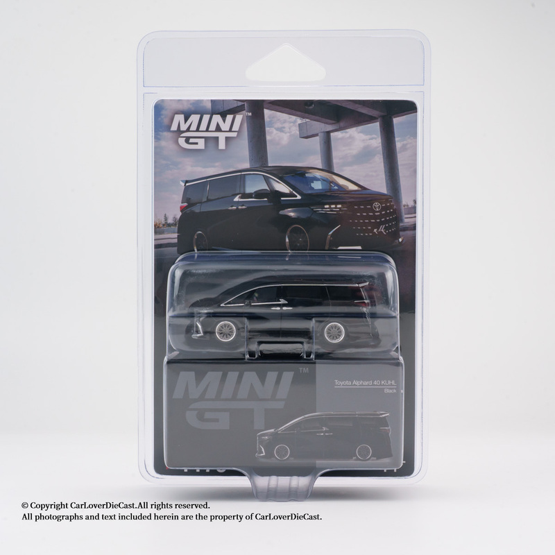 [in Stock] Mini Gt 1:64 # 1179 Toyota Alphard 40 Black Alloy Car Model