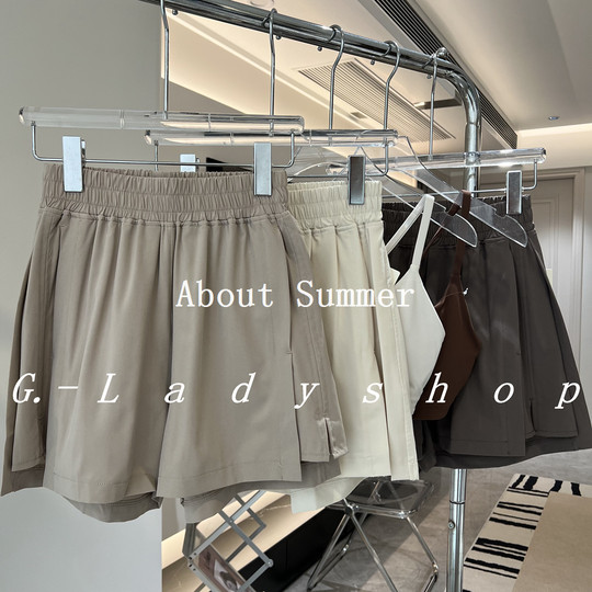 梨形身材快乐裤 A字版型宽松口袋运动短裤 高腰休闲短裤裤