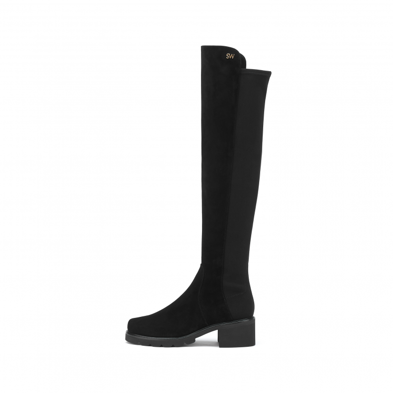 Sw Alina 5050 Spring Classic Patchwork Chunky Heel Over-The-Knee Boots Women's Long Slim Boots