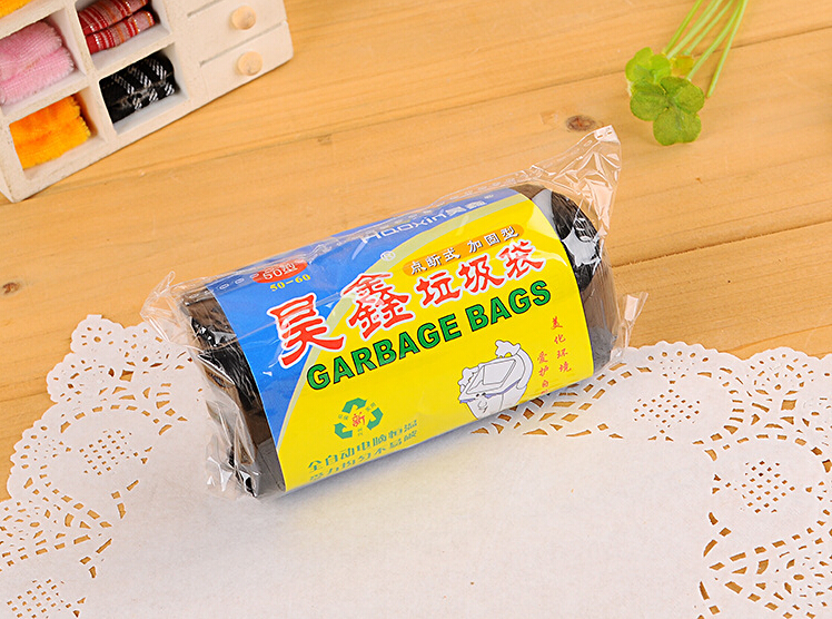 Garbage Bag Thickening Point Breaking Type Home Disposable Large Size Black Plastic Bag Kitchen Make-up Room Anti-Leaking Garbage Bags