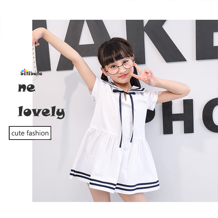 Váy cotton trẻ em hè 2019 mới cho bé gái tay ngắn Phiên bản Hàn Quốc của váy công chúa trong chiếc váy bé gái lớn váy đầm trẻ em 13 tuổi