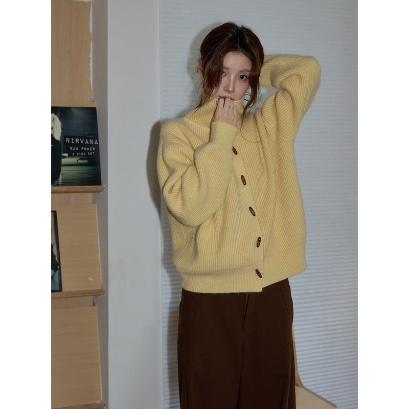 Cha Cha Jia Korean-Style Yellow Turtleneck Inner Layer Sweater for Women 2026 Autumn and Winter Casual Warm Long-Sleeve Knitwear Cha Cha Jia Korean-Style Yellow Turtleneck Inner Layer Sweater for Women 2026 Autumn and Winter Casual Warm Long-Sleeve Knitwear