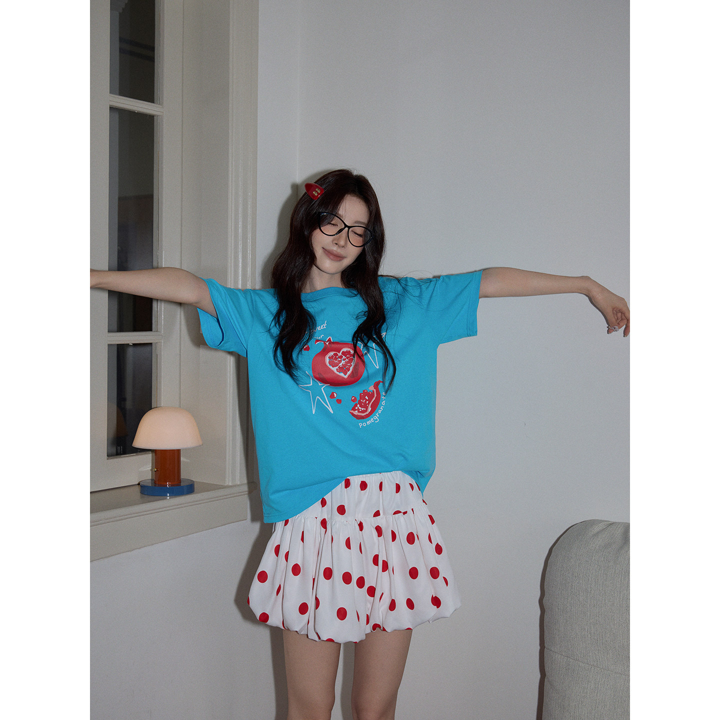 2025年夏天的潮流先锋：韩系独特别致卡通印花宽松T恤👕