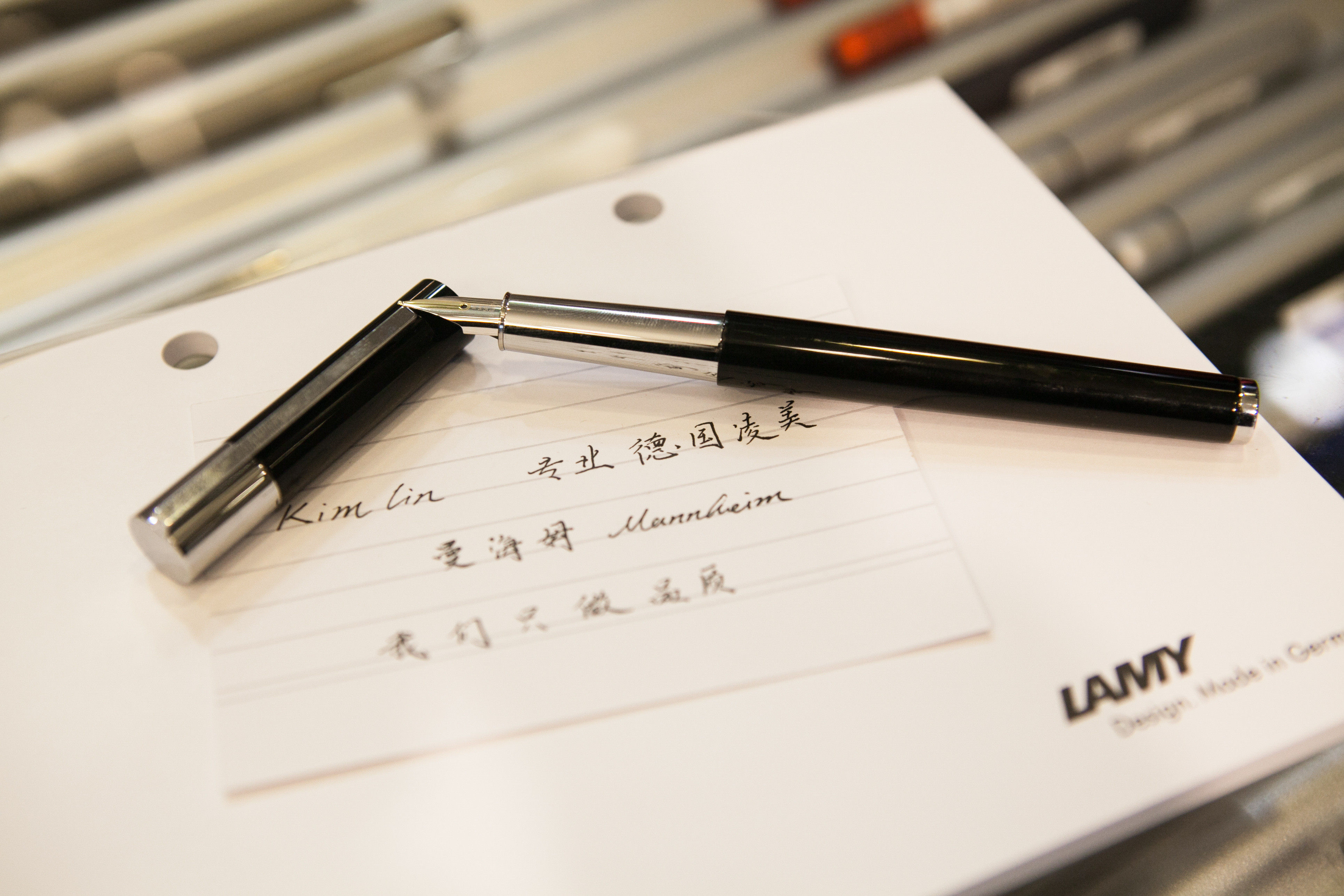 Kimlin Germany LAMY Lingmeitian step scala pen rose powder starry sky environmental protection glacier blue piano black