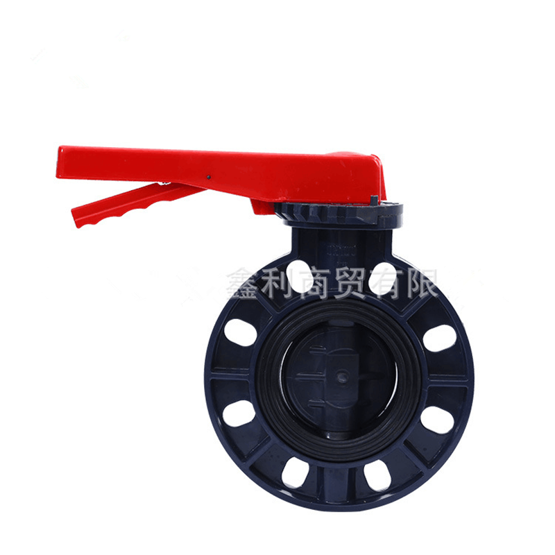 PVC-U Butterfly Valve Wafer Type D71X-10S Handle Type Plastic Butterfly Valve D371X-10S Worm Tooth Butterfly Valve
