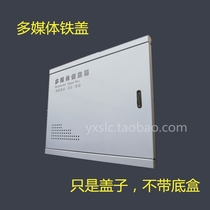 Multimedia iron cover plate 422*342 optical fiber information box iron cover upper and lower opening large thick iron panel