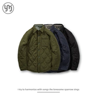 Японский демисезонный удерживающий тепло стеганый пуховик для отдыха, куртка, оверсайз