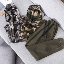 Washed Yarn Card Fabric Foreign Trade Mens Factory Cut B Tail Goods Summer Casual Straight Tooling Long Pants 90% Pants