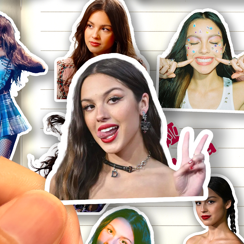 Yaya Olivia Stickers High-Definition Waterproof Creative Singer Olivia Rodrigo Merchandise Decorative Stickers