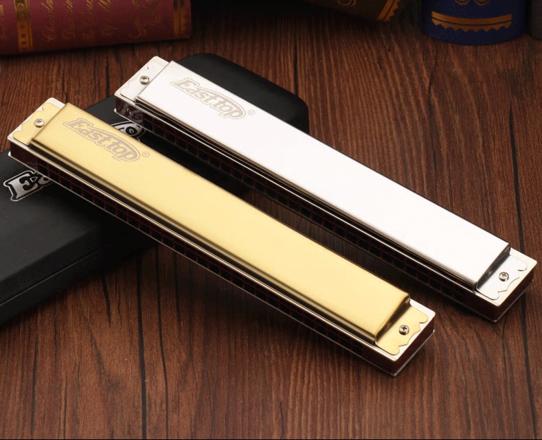 German imported gong oriental tripod 28-hole complex accent C A B D F G harmonica professional performance gift