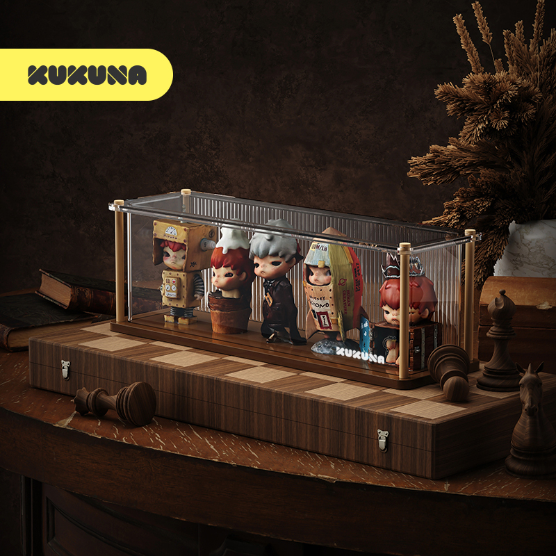 Kukuna Blind Box Display Stand Storage Box Transparent Dustproof Office Display Box Optical Axis Small Wild Bubble Mart Kukuna Blind Box Display Stand Storage Box Transparent Dustproof Office Display Box Optical Axis Small Wild Bubble Mart