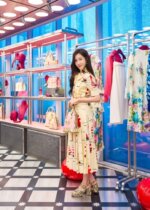 Top floor Li Zhiya IU with the same sailboat print thin Chiffon small fresh French dress 2021 new sweet