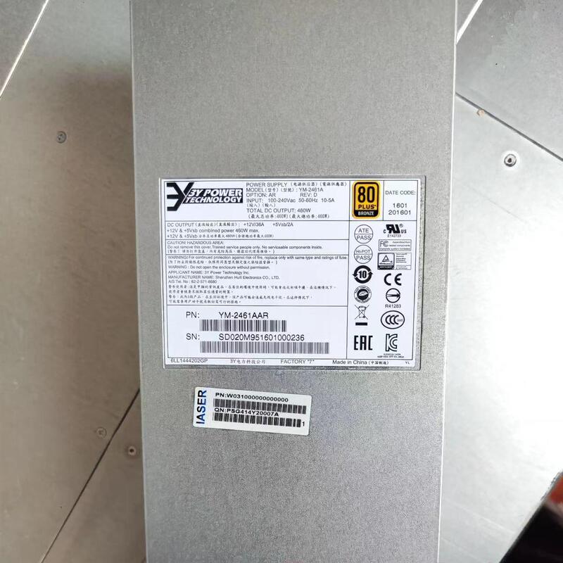 Original Ym-2461A Ym-2461Aar Inspur Inspur As520E-M1 460W Storage Power Supply