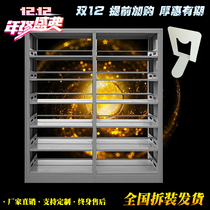  Steel bookshelf School library bookshelf Reading room Book room Book rack shelf Iron file rack Data rack