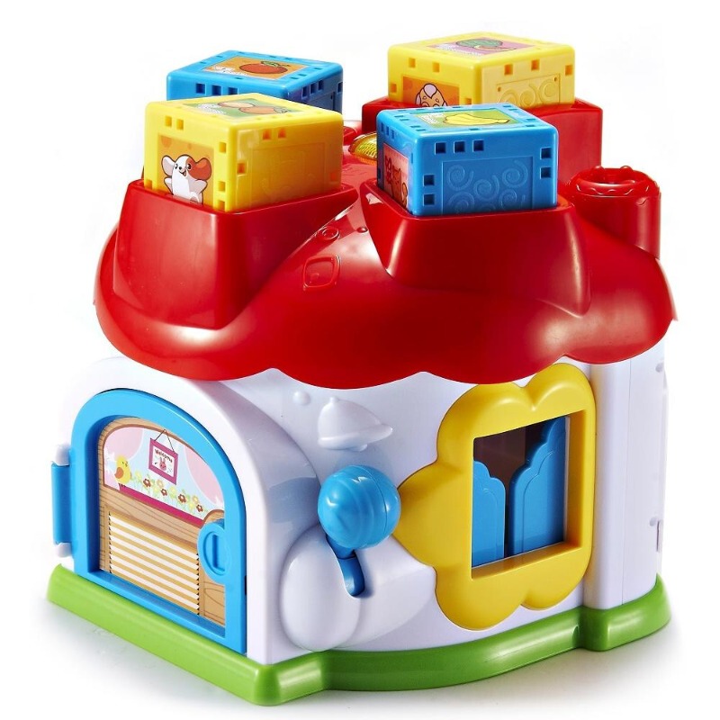 Auby Magic Multi-Area Wooden House Auby Children's Hands-On Early Education Building Block Toys Auby Magic Multi-Area Wooden House Auby Children's Hands-On Early Education Building Block Toys