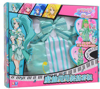 Genuine Audi Double Diamond Bharara Children's Little Magic Xianmei Snow Meecki Bebe Little Blue Blue Clothes Dress Dress Suit