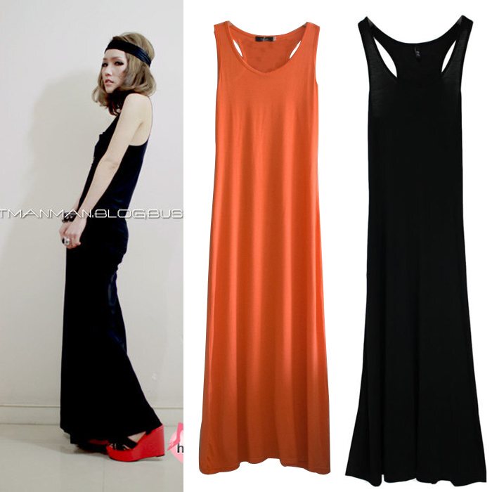 2026 Spring/Summer Comfortable Modal Tank Dress, Camisole Dress, Beach Floor-Length Dress, Women's Dress