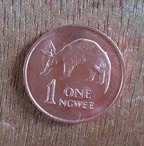 Zambia 1 Enwei Anteater Commemorative Coin Coin African Coin Collection Animal
