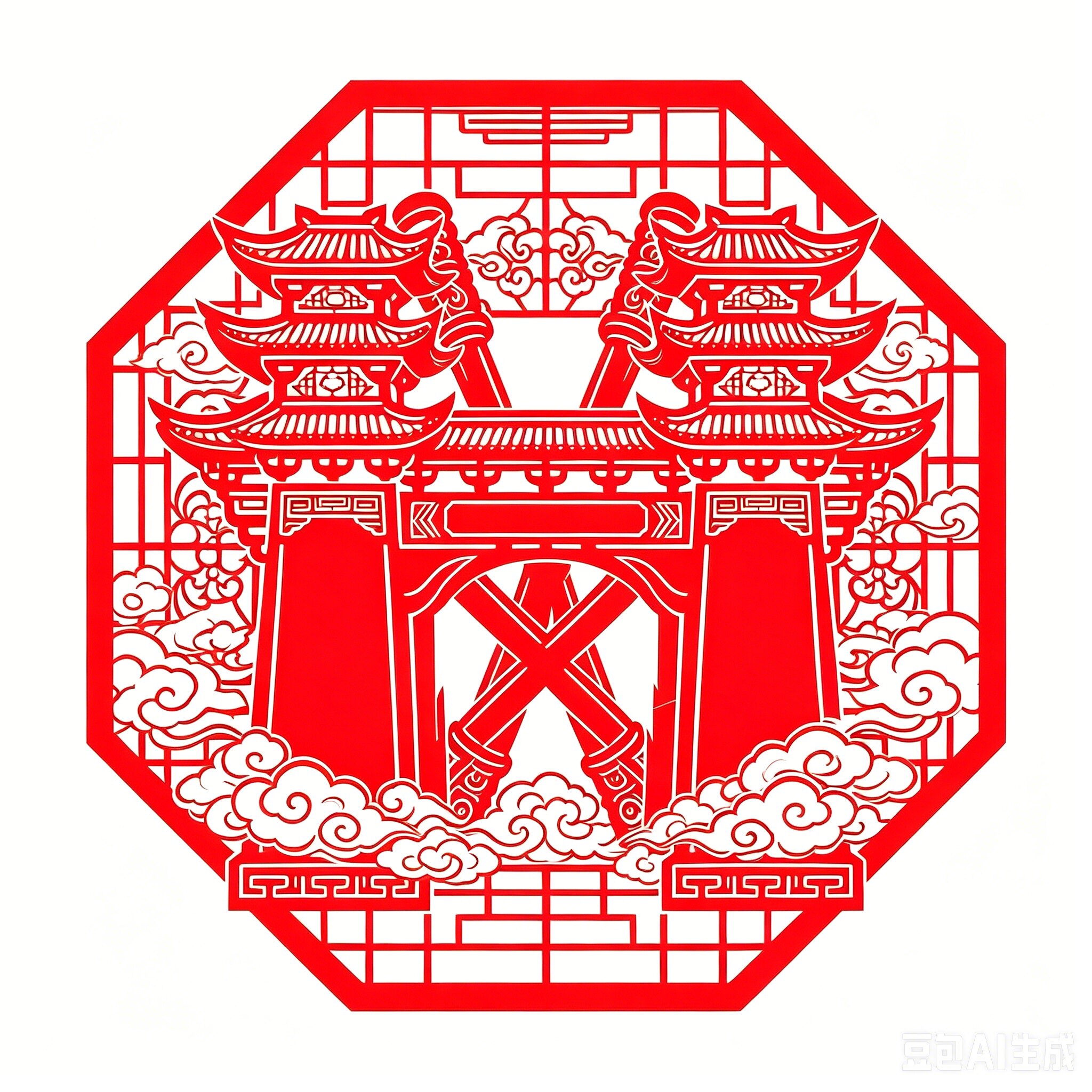 浩仙纸雕工艺品的LOGO