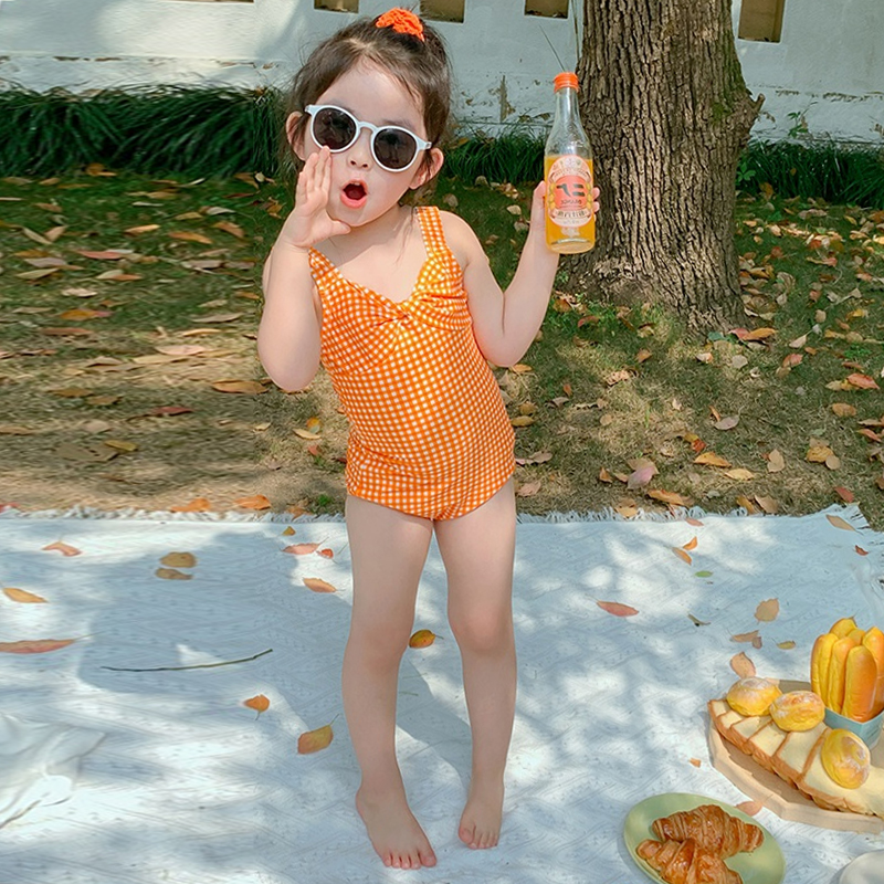 Girls Swimsuit Baby Girl Swimsuit Female One Piece Fairy Fan Hot Spring Swimsuit 2022 New Trendy Little Kids