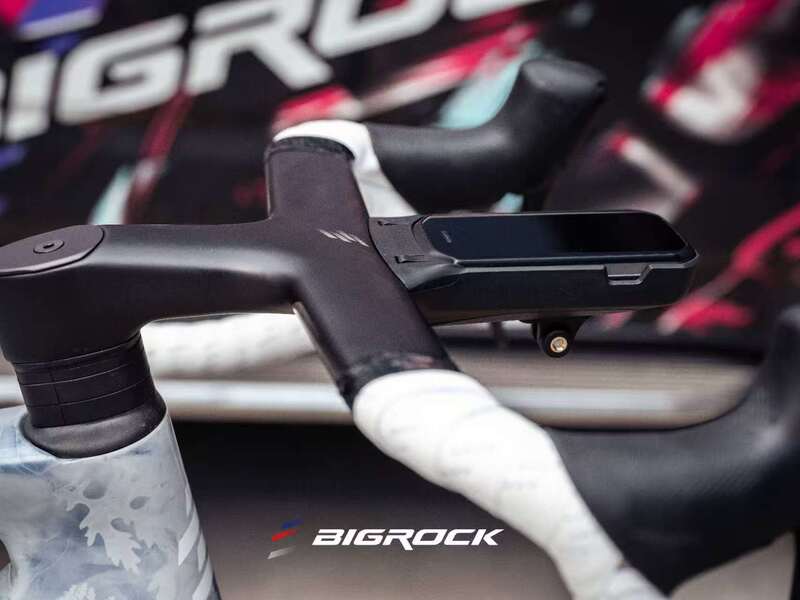 Bigrock 3D Printed Second-Generation Road Bike Handlebar Wind-Breaking Computer Mount Aerodynamic Integrated Computer Mount