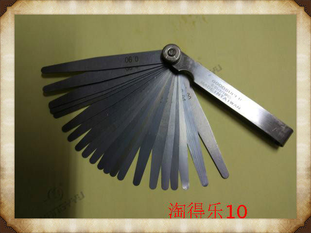 GOODSUPER thickness gauge feeler gauge plug gauge gap sheet thickness gauge 19 pieces 0 01-1 0mm