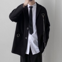 dk uniform superior sense suit design sensation jk chain west suit male blouse single piece fried street jacket with lazy wind spring autumn