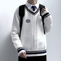 Dk uniform men's full set of genuine Japanese jk sweater men's long sleeve student women's sweater suit academic style a class suit