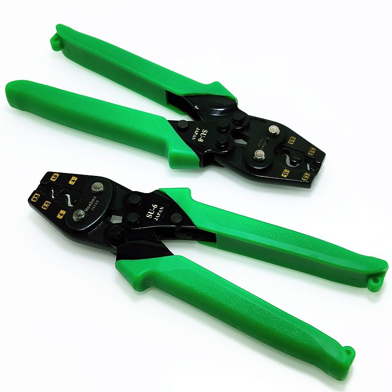 Japan Weeber also imports the pressure line clamp SU-6 single hand operation small bare terminal cold pressure cockpit clamp clamp