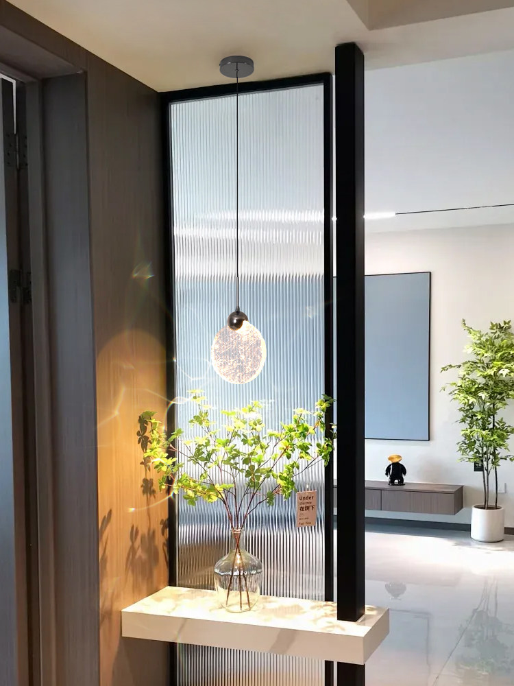 Crystal Bedside Pendant Light, Atmospheric Decoration for the Bedroom, High-End Floating Ice Light, Light Luxury Entryway Hallway Pendant Light