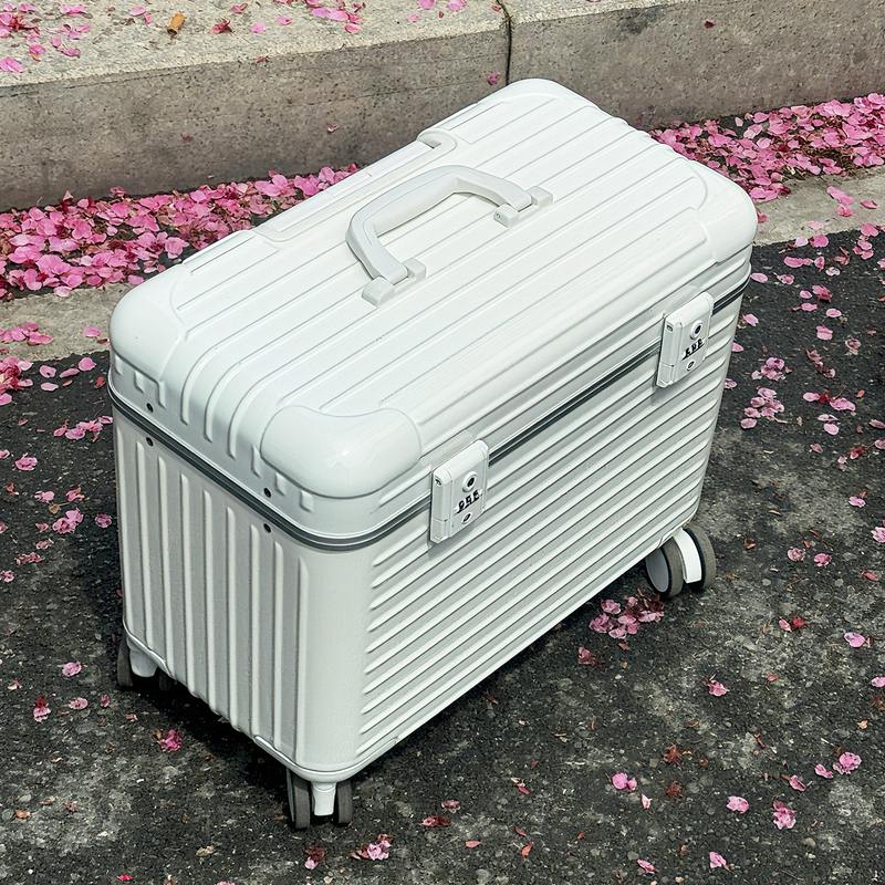 Aluminum Frame Suitcase 20inch Flip-Top Carry-On Suitcase 18inch Camera Photography Trolley Case Small Captain's Trolley Case 22