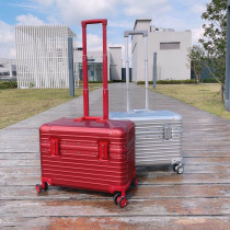 Full aluminum magnesium alloy suitcase female 20 male 18 male 18 photographic drawbar phase case 22 boarding universal wheel captain box 25 inch