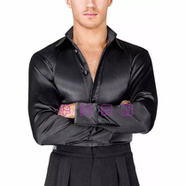 Huamei adult Latin new modern dance clothing National standard waltz tango mens practice competition top customization