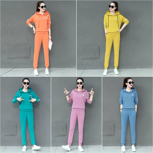 Весенний комплект, осенний спортивный спортивный костюм, штаны, толстовка для отдыха