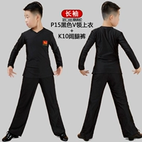 Черные штаны, V-образный вырез