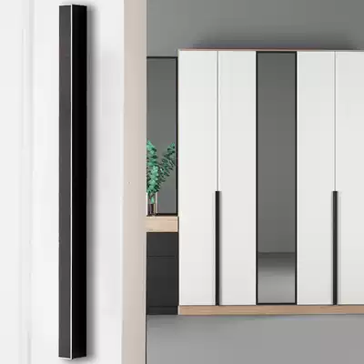 Simeijia cabinet door handle modern and simple? Car drawer aluminum alloy extended handle Wardrobe black handle Nordic