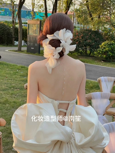 Оригинальный аксессуар для волос ручной работы для невесты, реквизит для фотографии