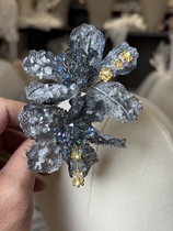 Meiko original coral leaf new Chinese style bridal headwear and makeup styling sample photo shoot on location Xiuhe photo