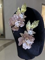 Meigao original new Chinese style bridal headwear 2-piece set with makeup styling photo photo wedding Xiuhe accessories