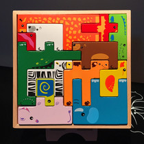 3456-year-old childrens early education educational toys animal Three-dimensional Russian building blocks puzzle boys and girls baby toys