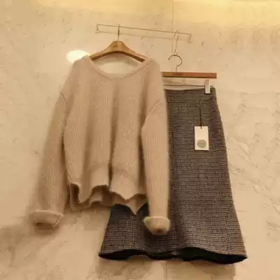 Women's large size Western style summer half-body Western dress Early Autumn 2021 new two-piece suit significantly slimming and age reduction