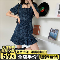 Broken Flowers Tandem Dress Lady 2022 New Summer Method Design Sensation Small Crowdleader Sweet And Early Love Tea Hysteria