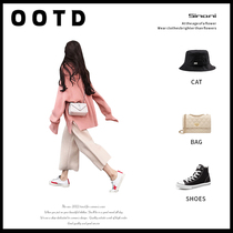 2022 Fall in womens clothing Fat mm Big code new display slim fit with light and wind two suits The ocean qi is slightly older and slightly fat