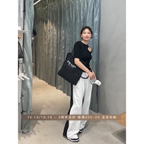 WXLSTUDIO Treasure fried street color matching stitching sweatpants women 2021 summer new casual pants