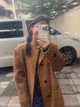 WXLSTUDIO Heavy Industries Heavy Bound 100 All wool Double face Nibig coat Female Winter Collar Fur Coats