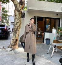 WXLSTUDIO 100 wool double face The big coat woman 2021 The new medium long style Hepburn fur coat