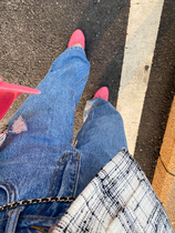 WXLSTUDIO Broadlegged Jeans Woman 2021 Fall new loose High waist display slim Harun Old Daddy pants