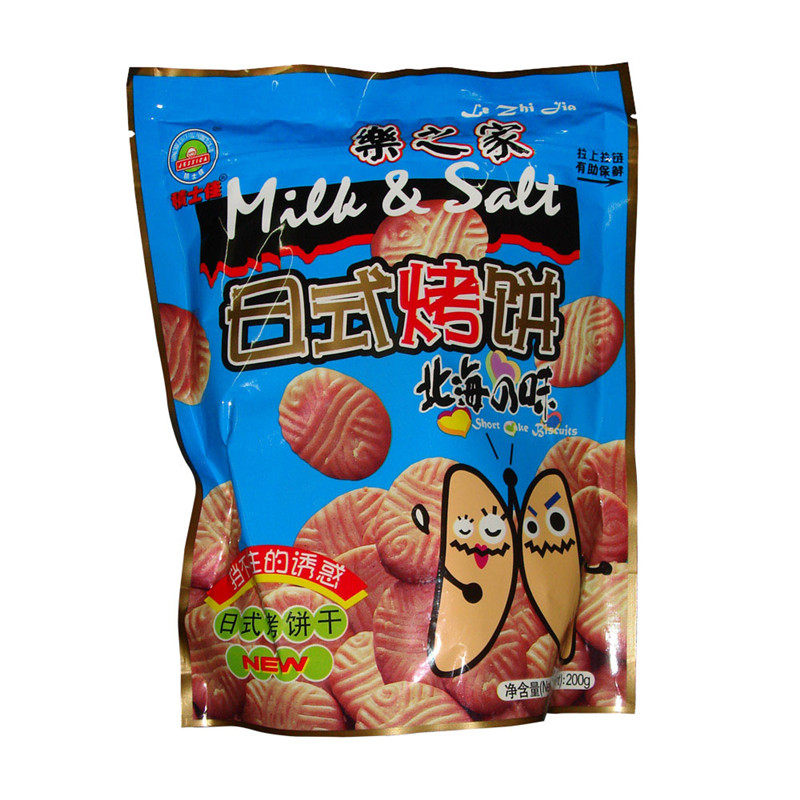 【天猫超市】鹰金钱 积士佳乐之家日式烤饼200g办公室休闲零食