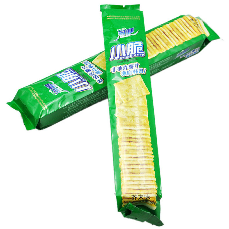 【天猫超市】泡吧 小脆薯片 芥末味68g 办公室休闲零食 饼干 点心